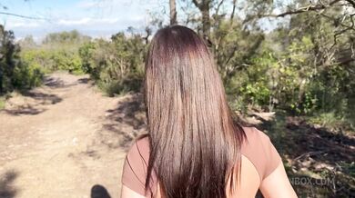 BBC Creampie In The Woods - Rossa Vaxx